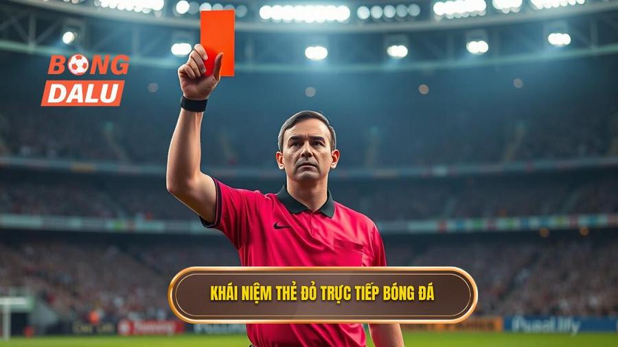 1. Khái niệm thẻ đỏ trực tiếp bóng đá