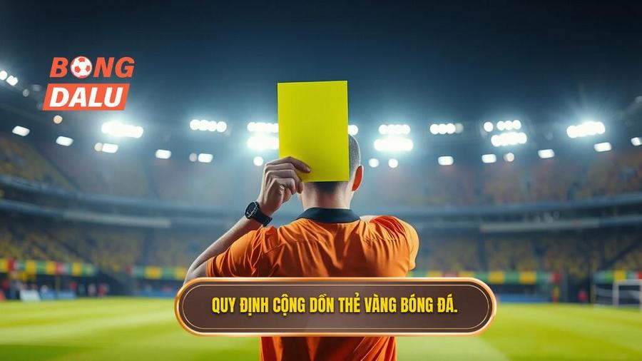 2. Quy định cộng dồn thẻ vàng bóng đá.