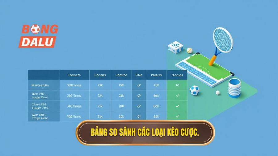 Bảng so sánh các loại kèo phổ biến