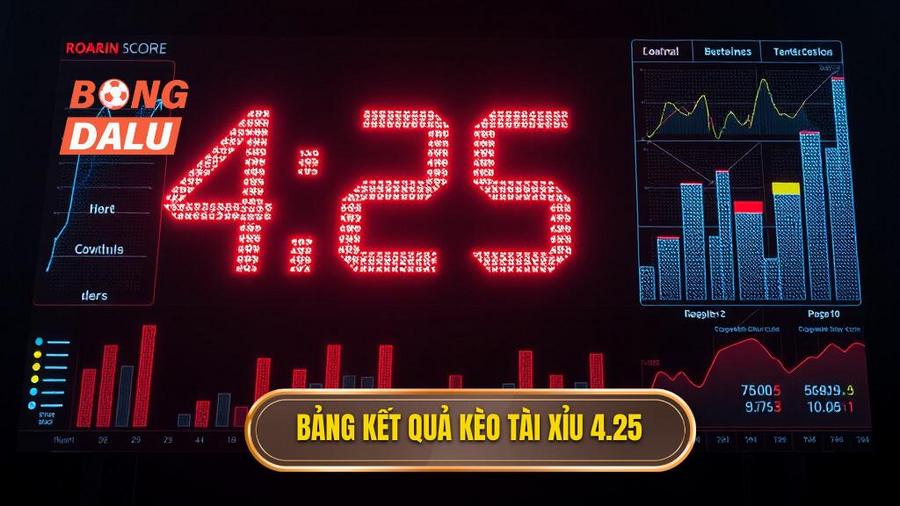 Bảng tóm tắt kết quả kèo tài xỉu 4.25